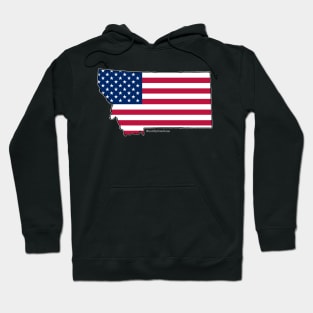 Montana- USA Flag Hoodie